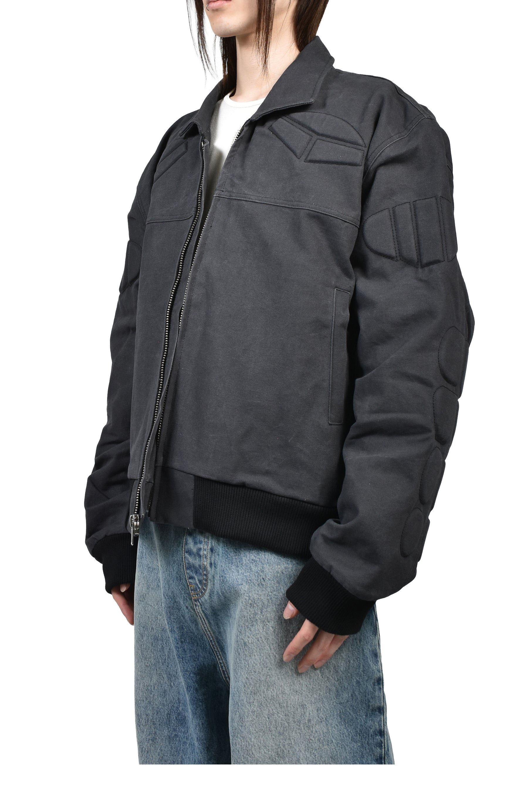 WORKWEAR MA-1 MOTO JACKET / VINTAGE BLK