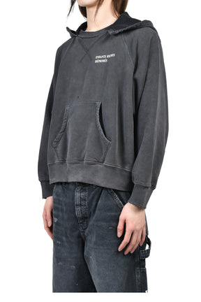 ERD LOGO RAGLAN AFTERHOOD / ANTIQUE BLK