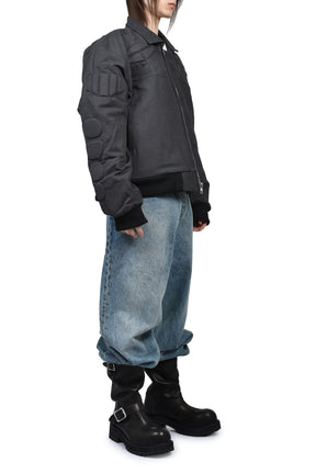 WORKWEAR MA-1 MOTO JACKET / VINTAGE BLK