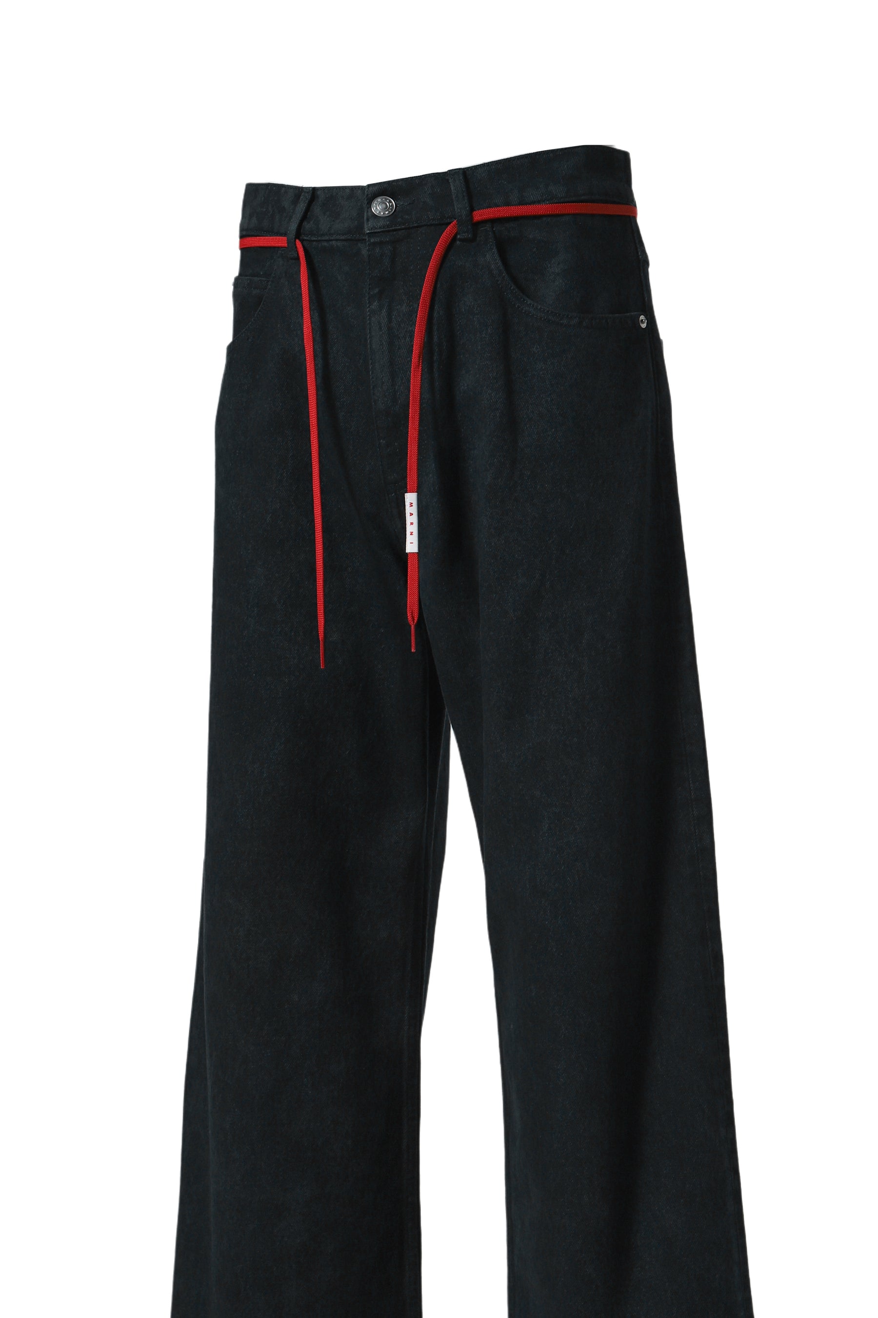 WIDE FLARED TROUSERS / BLK