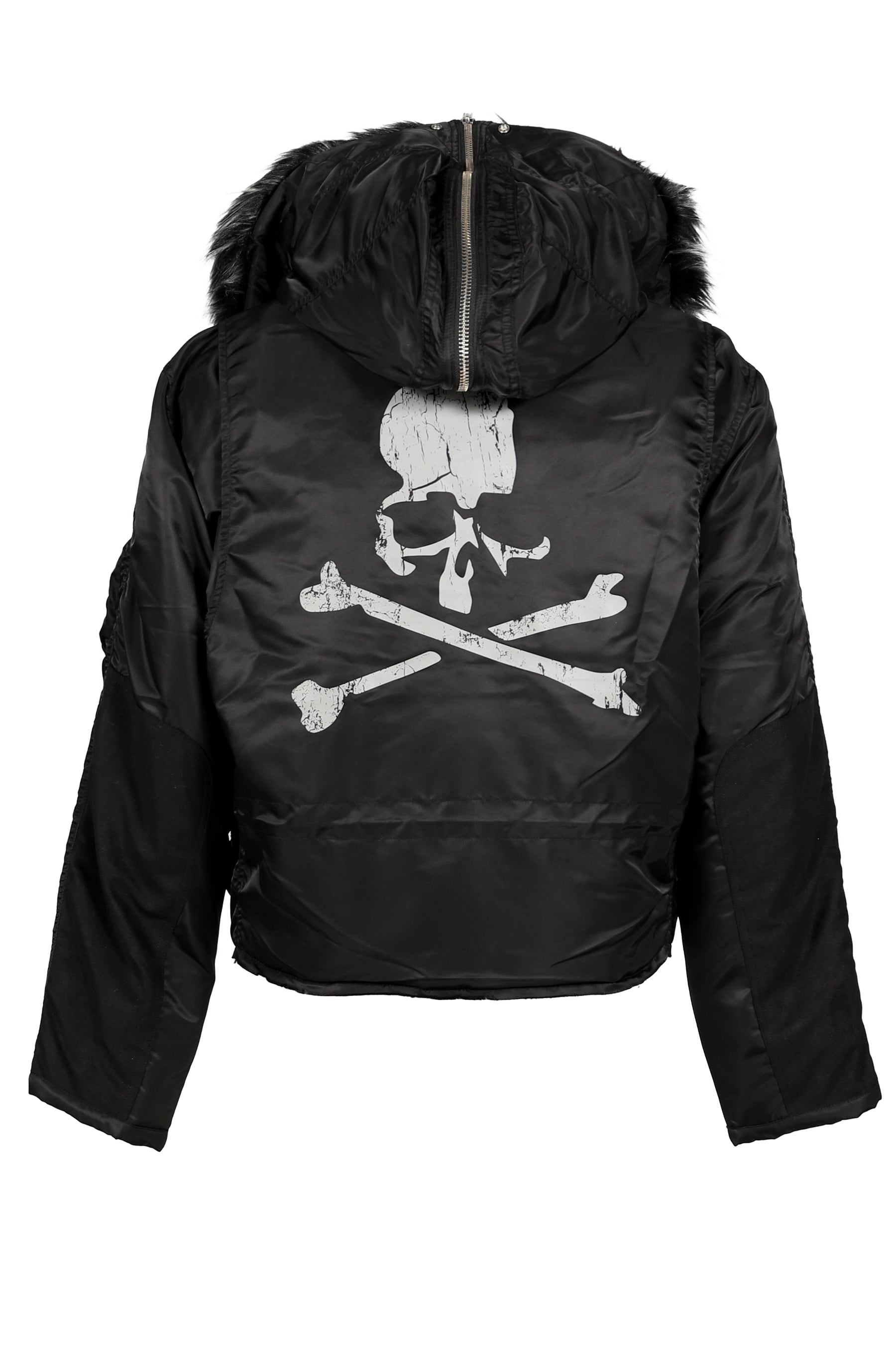 DECONSTRUCTED FUR N3B JACKET / BLK