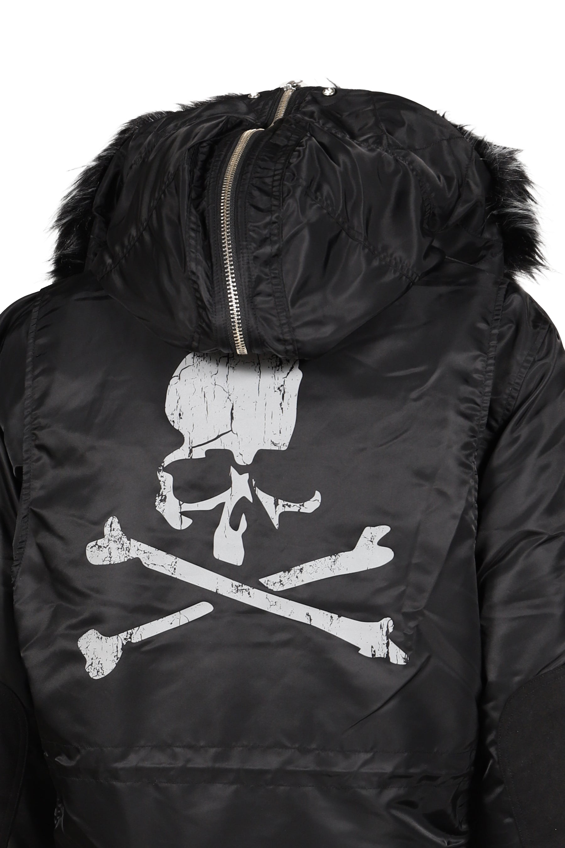 DECONSTRUCTED FUR N3B JACKET / BLK