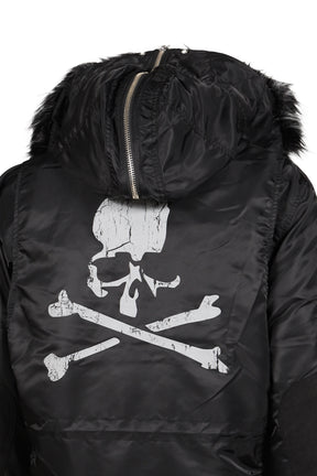 DECONSTRUCTED FUR N3B JACKET / BLK