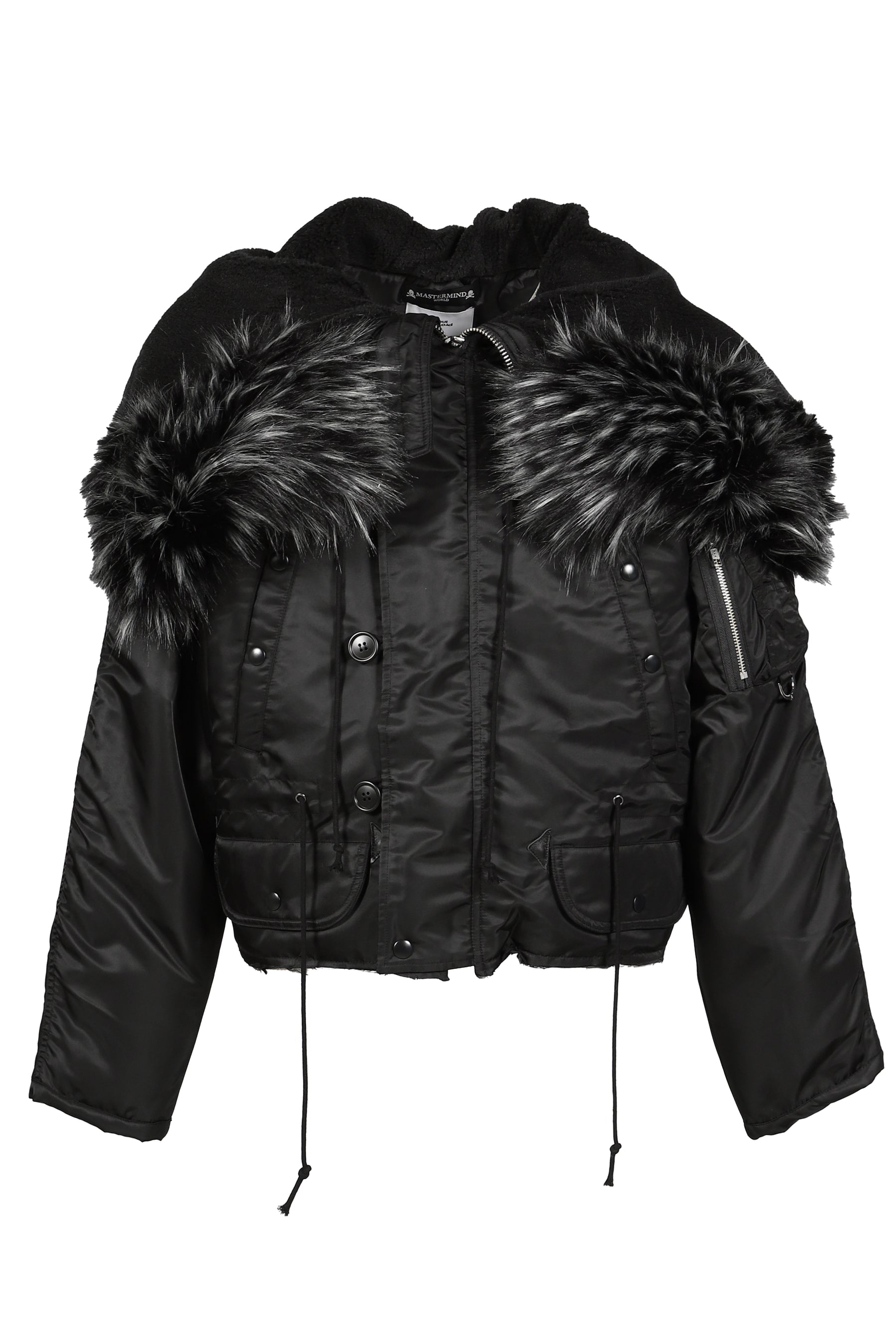 DECONSTRUCTED FUR N3B JACKET / BLK