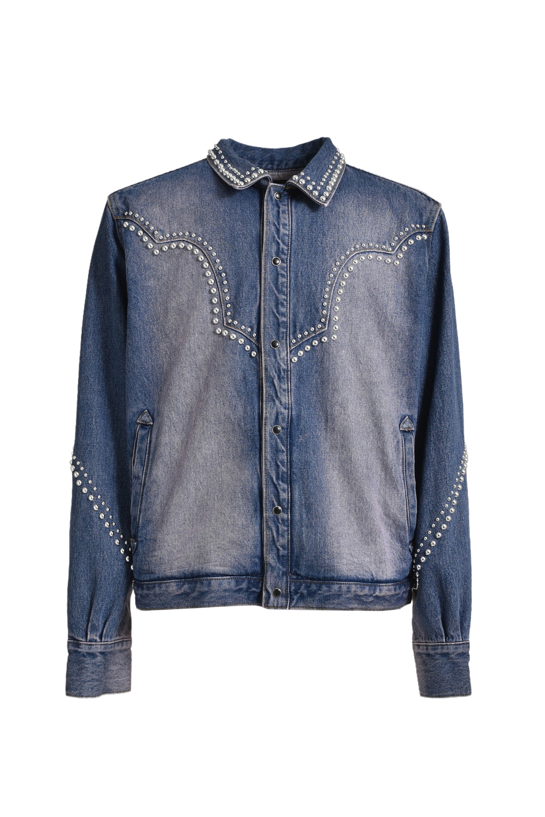 WESTERN STUDS DENIM JACKET / SKY IND