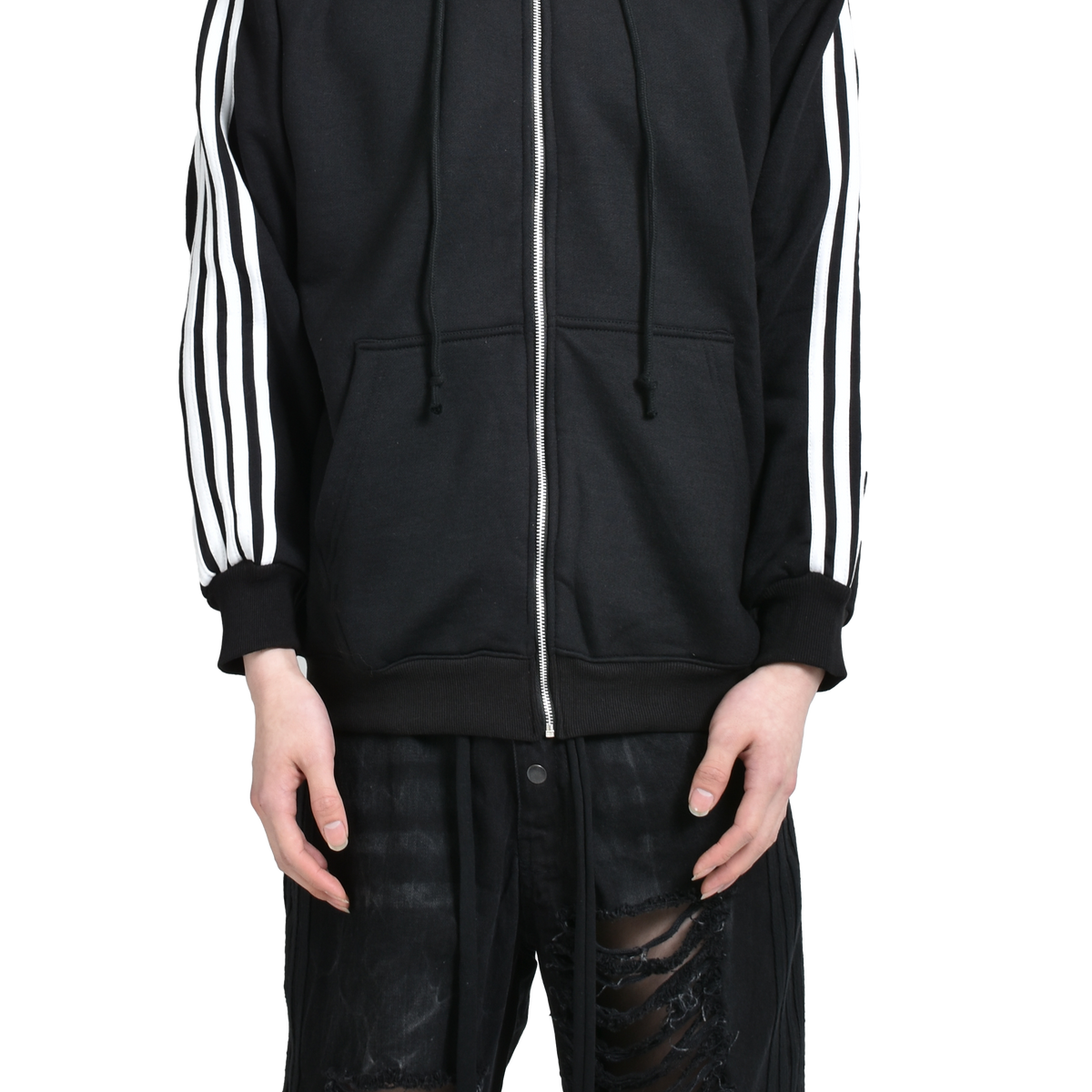 YORI SPORT ヨリスポーツ SS25 YORI SPORT 5STRIPE PRINTED HOOD ZIP YORI SPORT ヨリスポーツ SS25 YORI SPORT 5STRIPE PRINTED HOOD ZIP