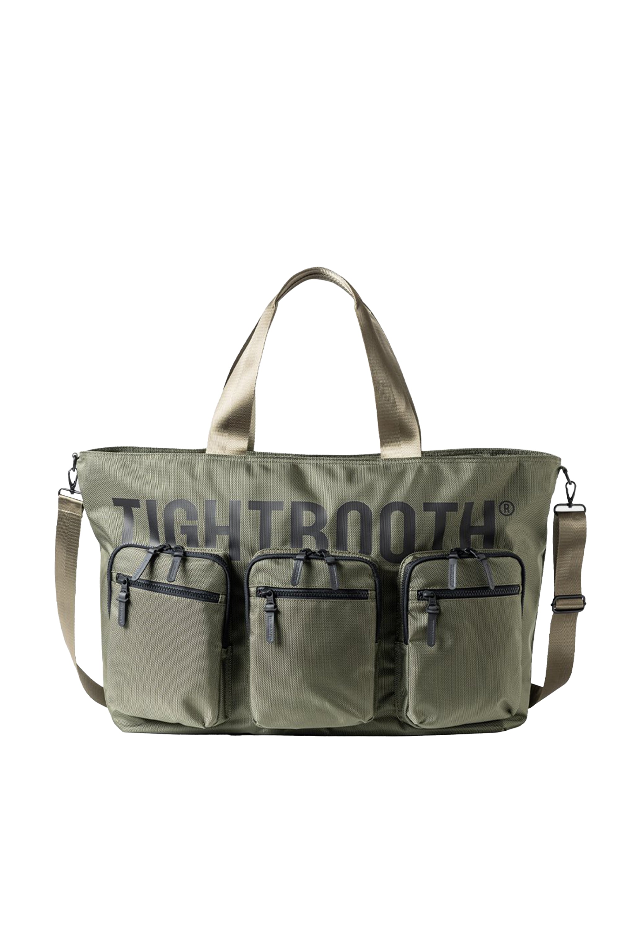 TIGHTBOOTH FW23 TRIPLE POCKET BIG TOTE / KHA -NUBIAN