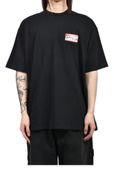 VETEMENTS STICKER T-SHIRT / BLK