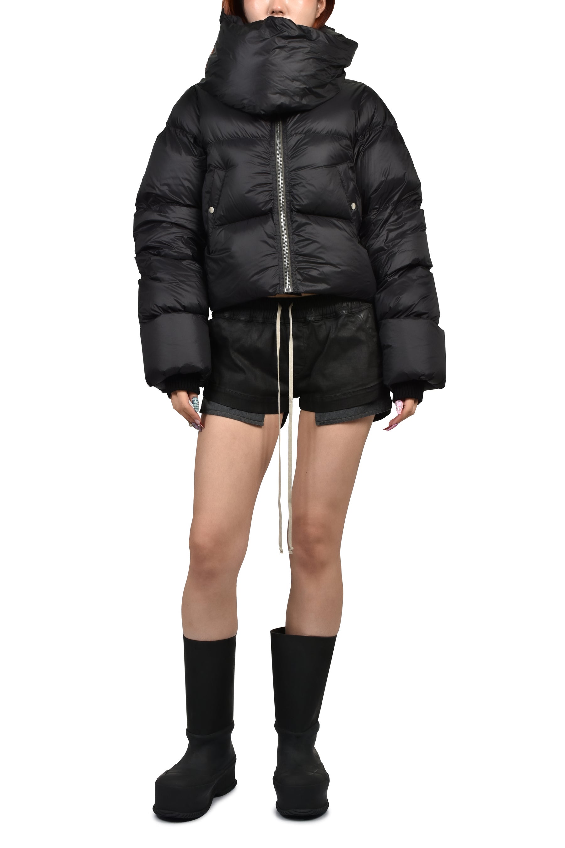 FUNNEL NECK / BLK