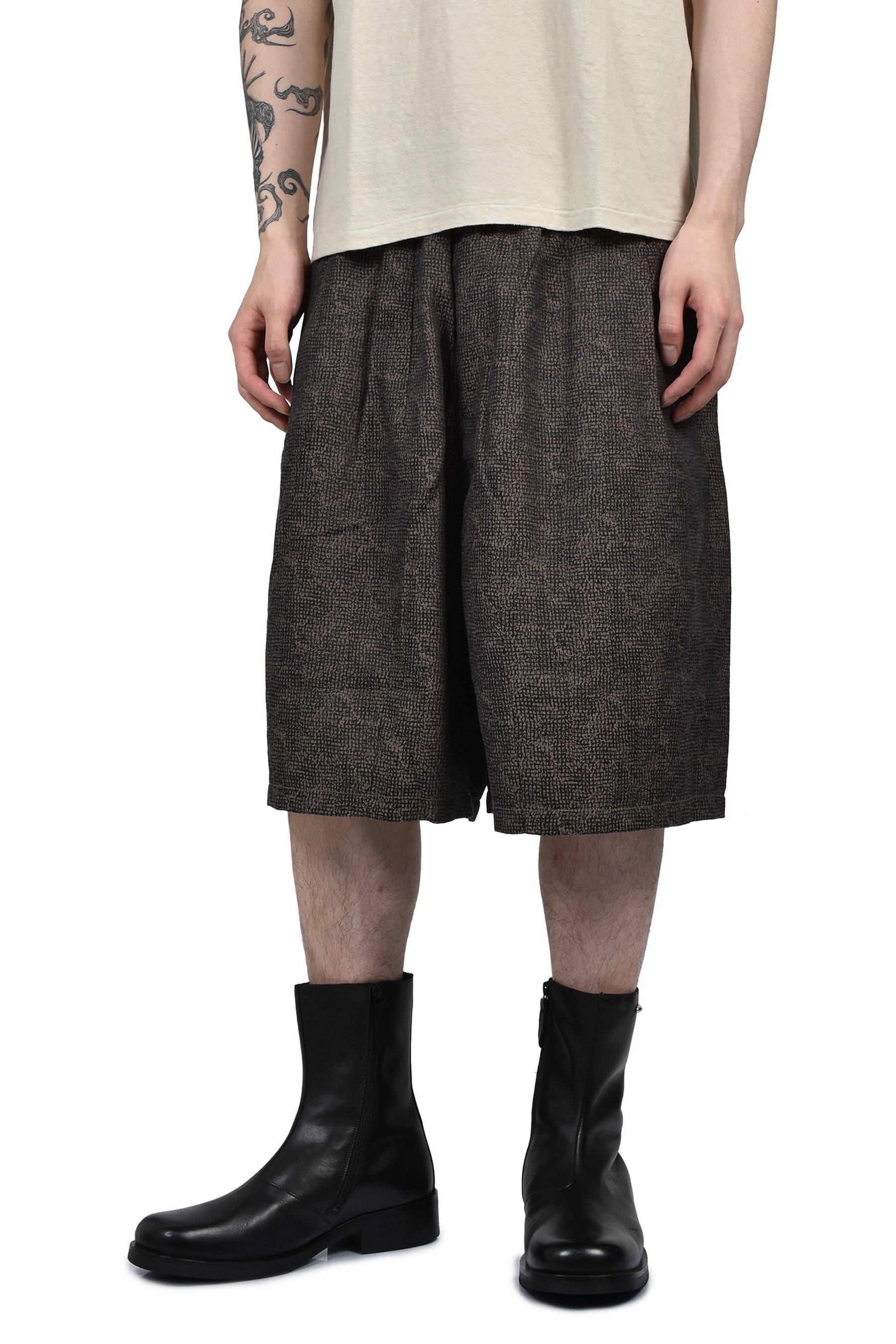 STRING COWBOY H.D. SHORT - MICRO SHADOW PLAID / BRW