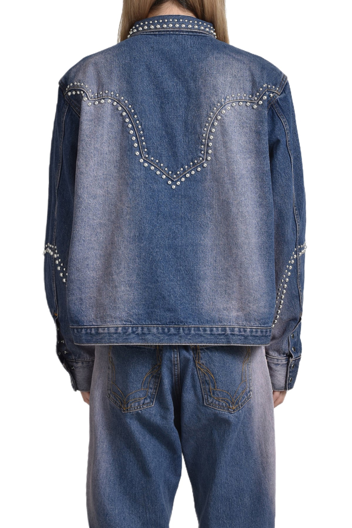 WESTERN STUDS DENIM JACKET / SKY IND