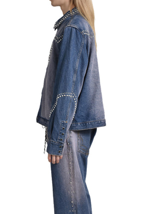 WESTERN STUDS DENIM JACKET / SKY IND