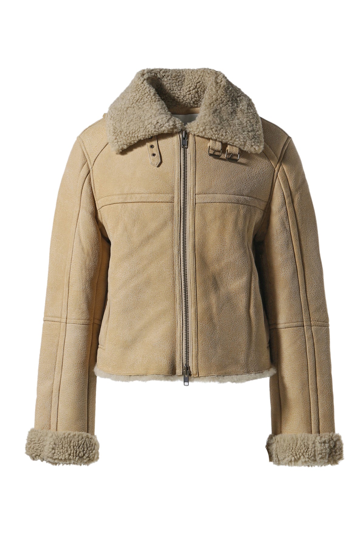 01 SHEARLING JACKET / CAMEL