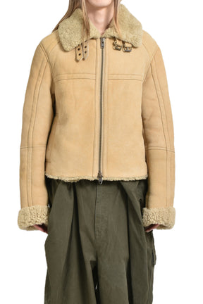 01 SHEARLING JACKET / CAMEL