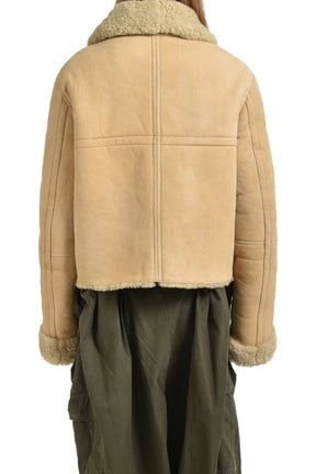 01 SHEARLING JACKET / CAMEL