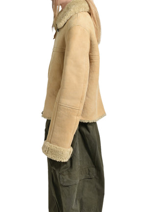 01 SHEARLING JACKET / CAMEL