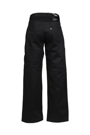 WIDE LEG BIKER JEAN / BLK