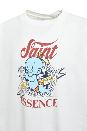 SAINT Mxxxxxx St. Michael FW25 SS TEE/BABY MICHAEL / WHT - NUBIAN