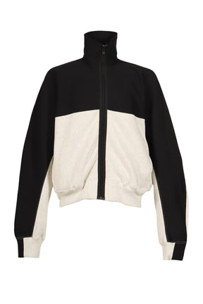 HIGHNECK ZIP UP SWEATSHIRT / OAT 
