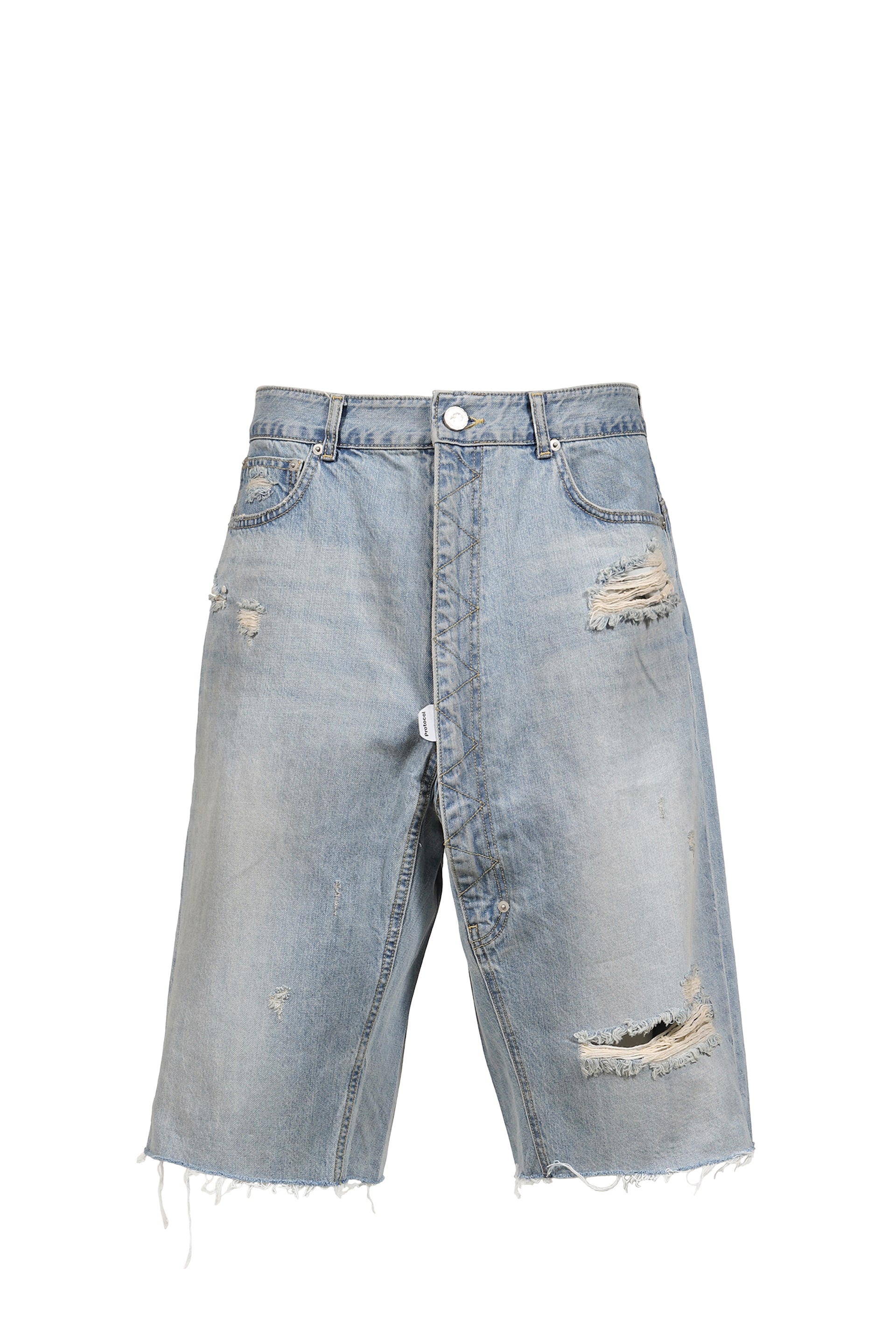 LONG ZIPPER SHORTS / BLU