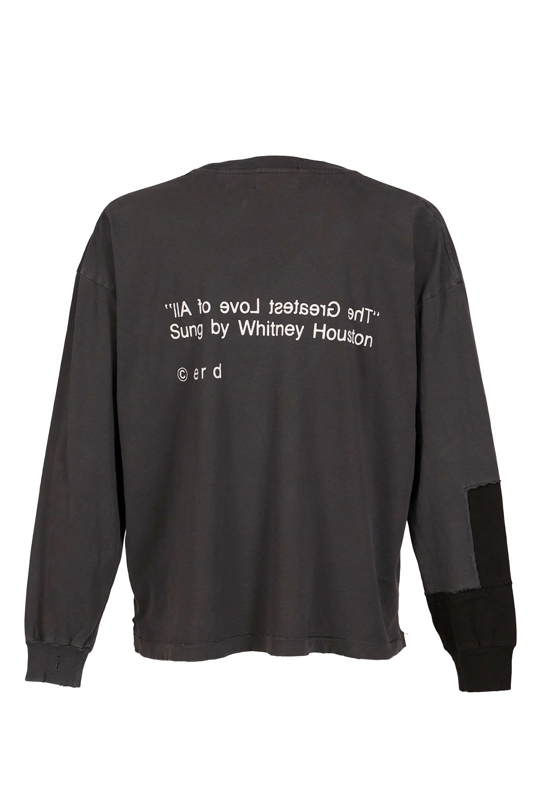 THE GREATEST LOVE OF ALL LS T-SHIRT / THRASHED BLK