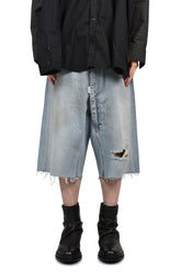 LONG ZIPPER SHORTS / BLUE