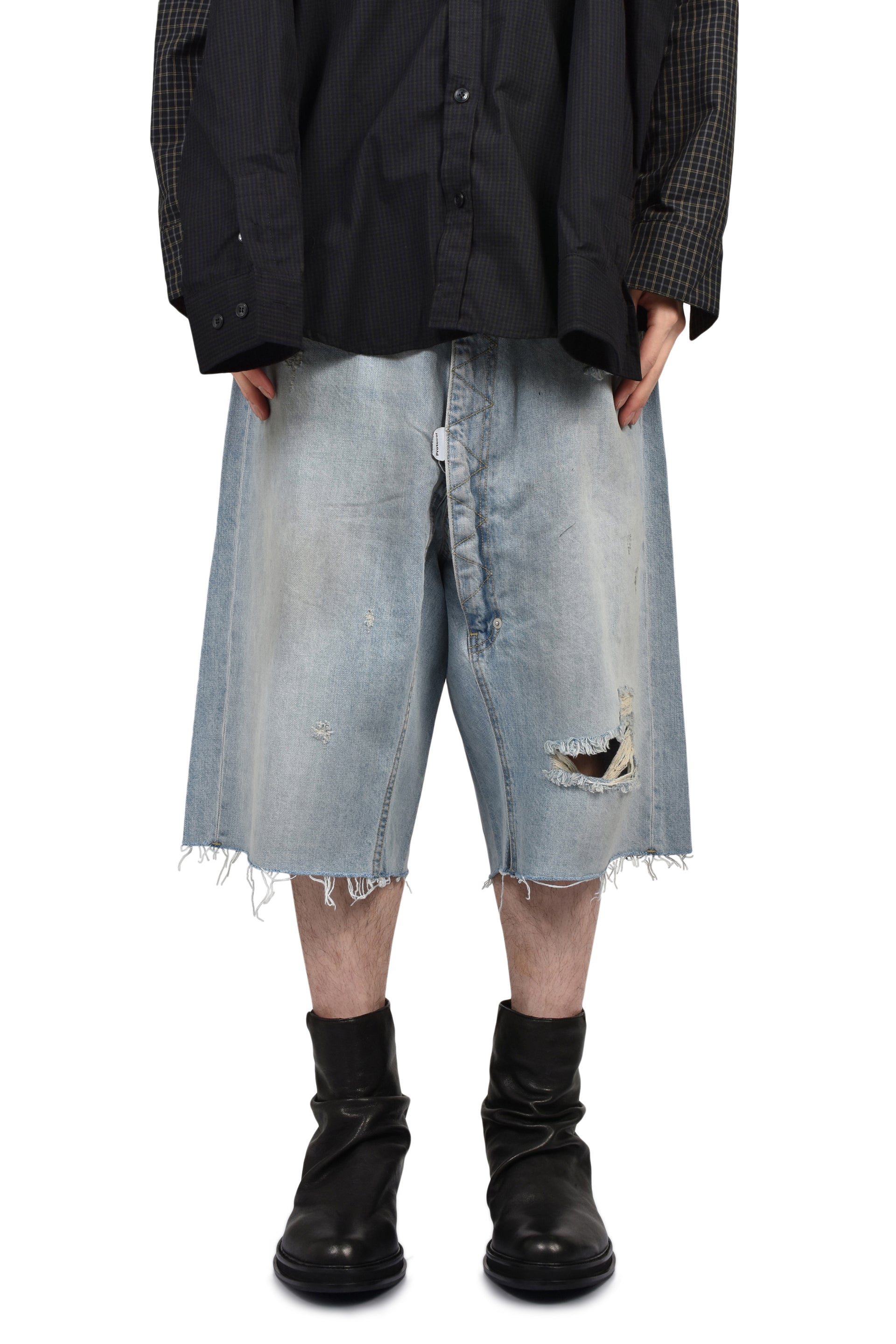 LONG ZIPPER SHORTS / BLU