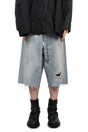 LONG ZIPPER SHORTS / BLUE