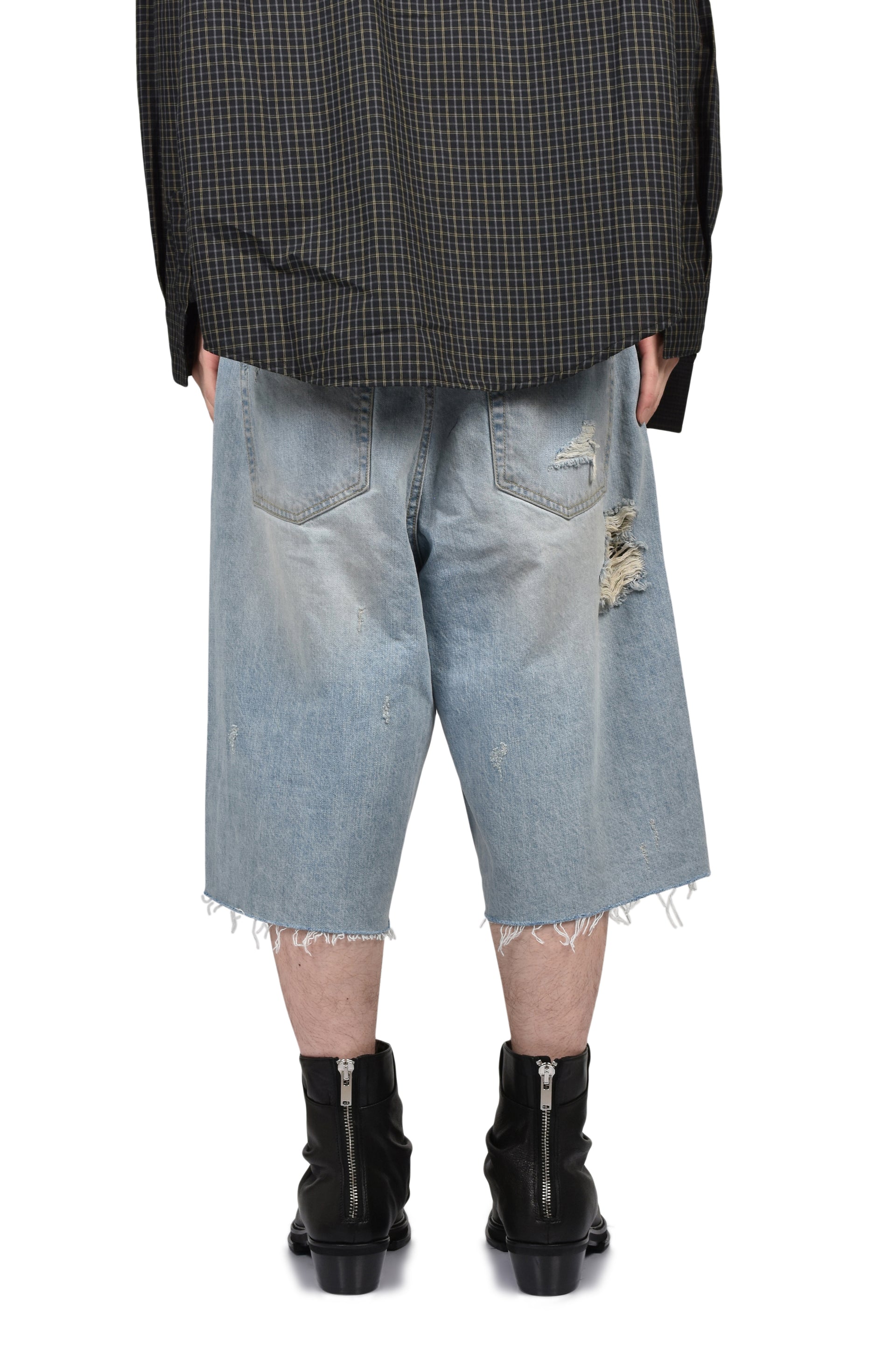LONG ZIPPER SHORTS / BLU