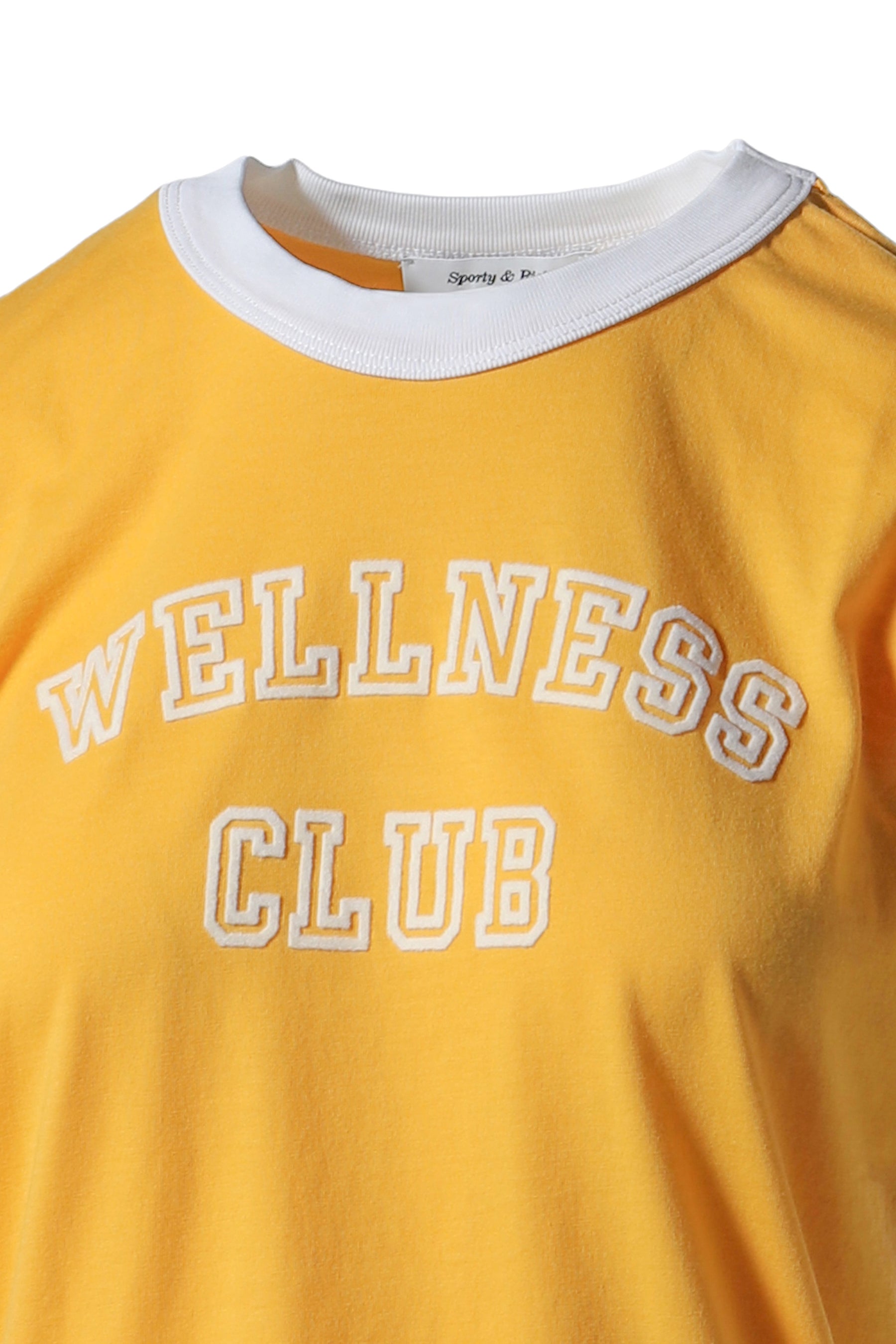 WELLNESS CLUB FLOCKED SPORTS TEE / GOLD