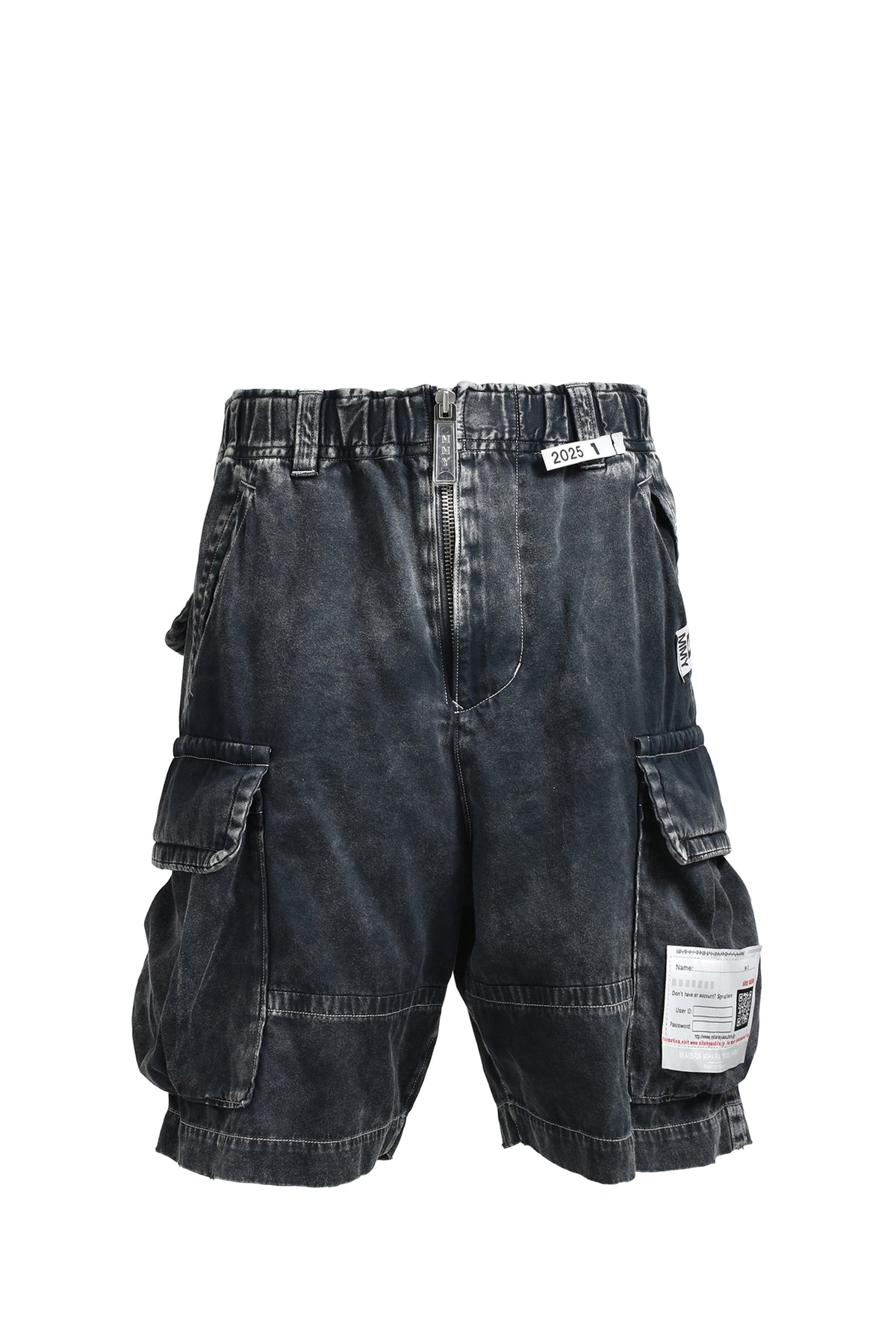 AMATEUR SEWN CARGO SHORTS / BLK