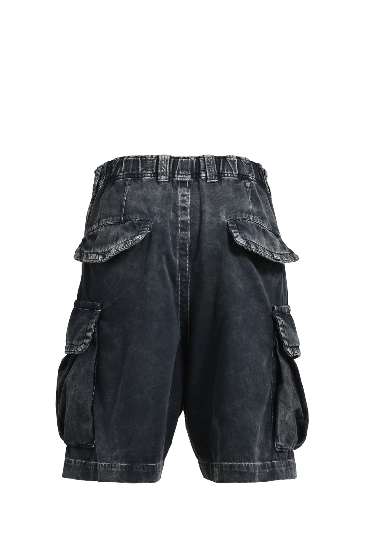 AMATEUR SEWN CARGO SHORTS / BLK