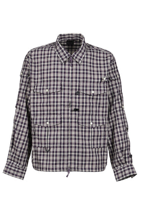 TECH ZIP ANGLER SHIRT L/S PLAIDS / PUR