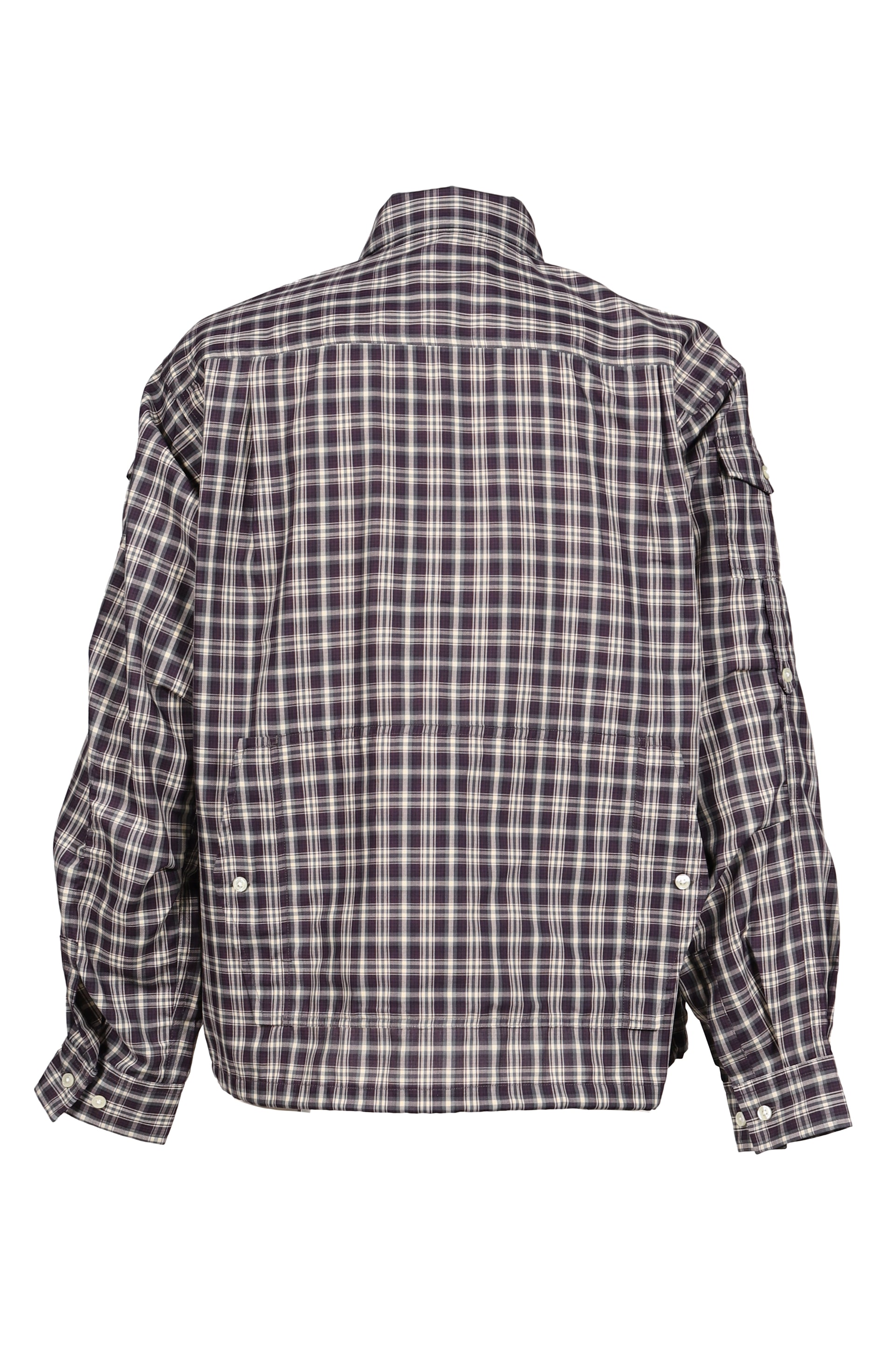 TECH ZIP ANGLER SHIRT L/S PLAIDS / PUR