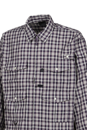 TECH ZIP ANGLER SHIRT L/S PLAIDS / PUR