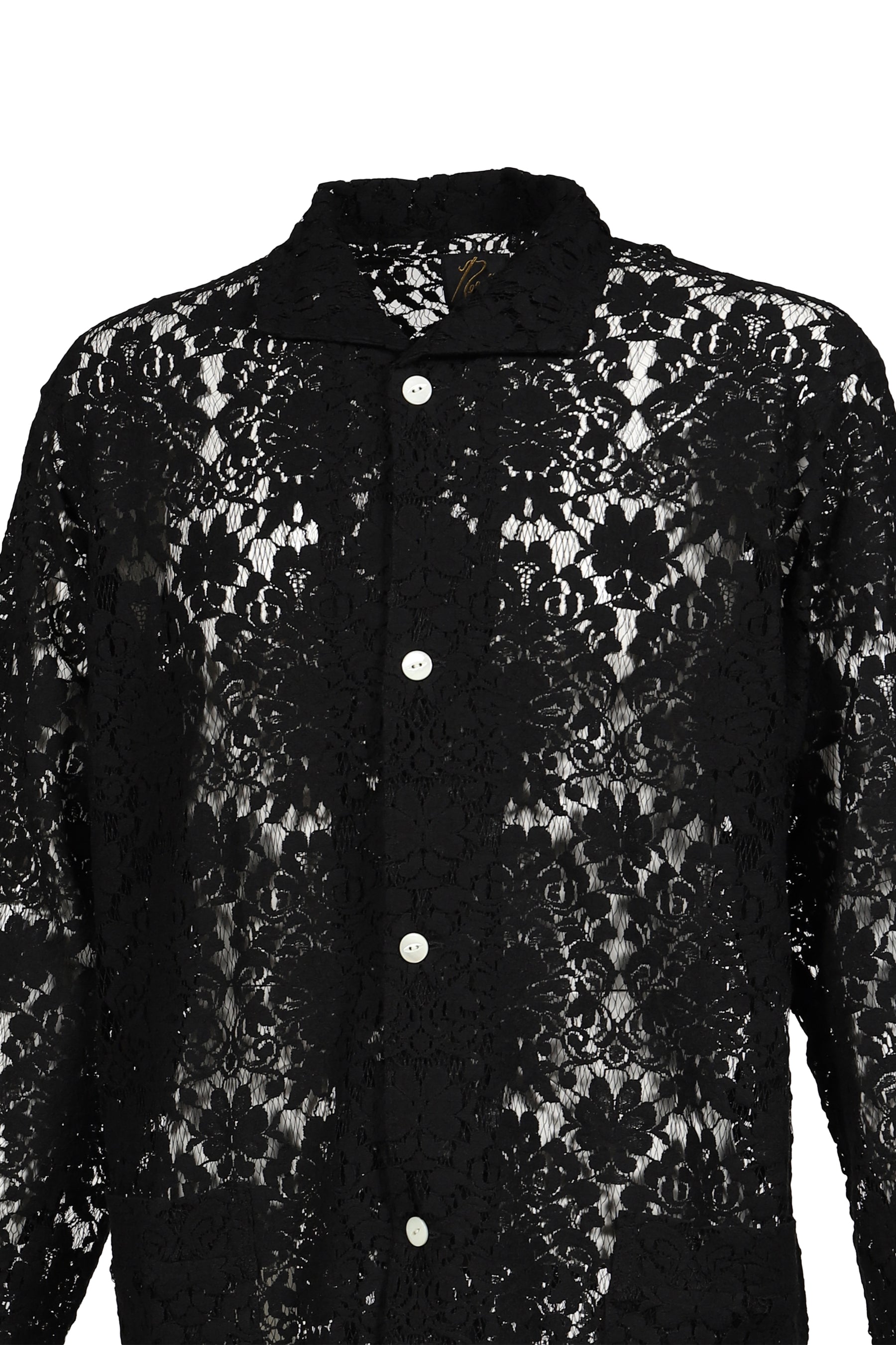Needles ニードルス SS26 WIDESPREAD COLLAR SHIRT - RASCHEL LACE