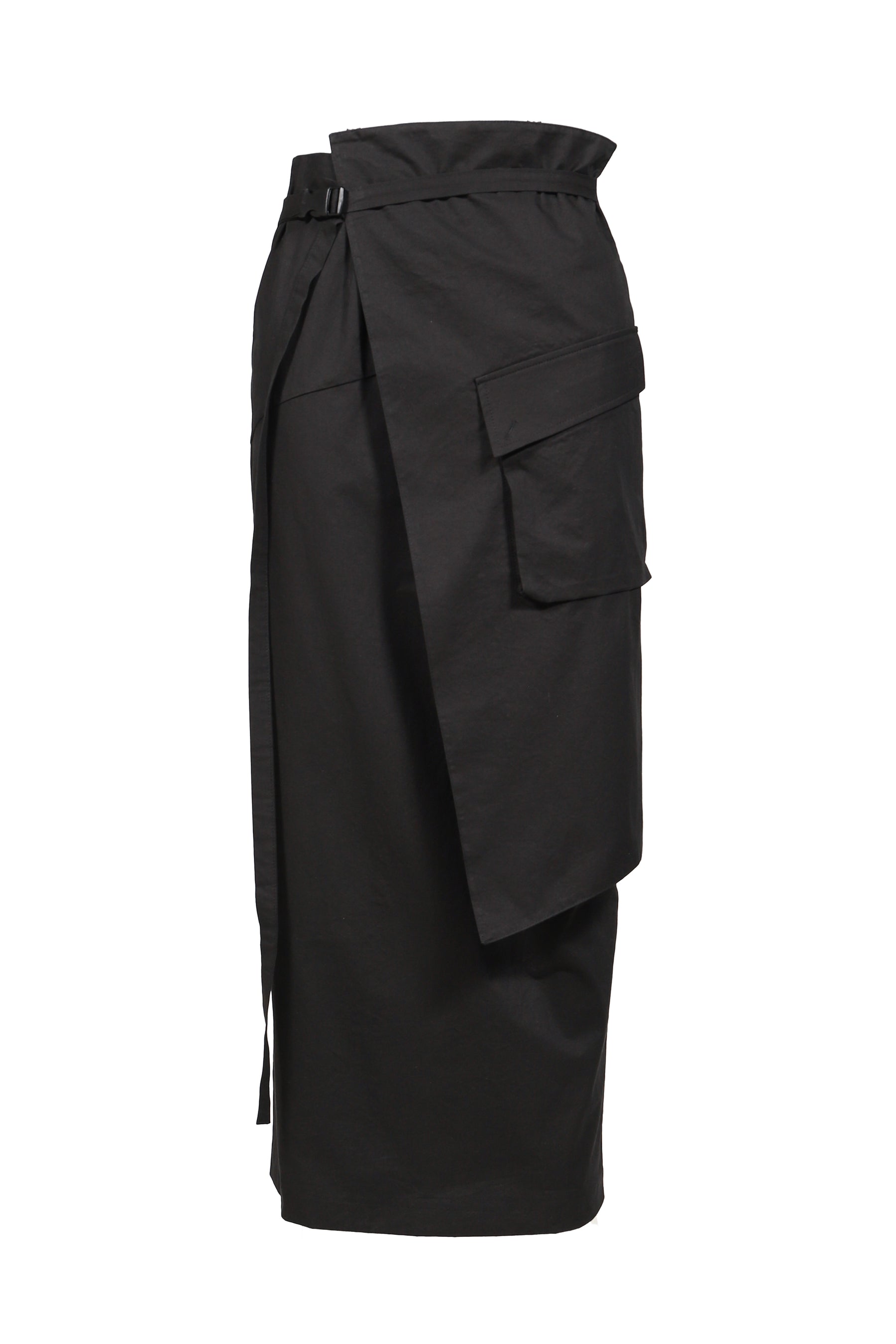 LAP OUT POCKET SKIRT / BLK
