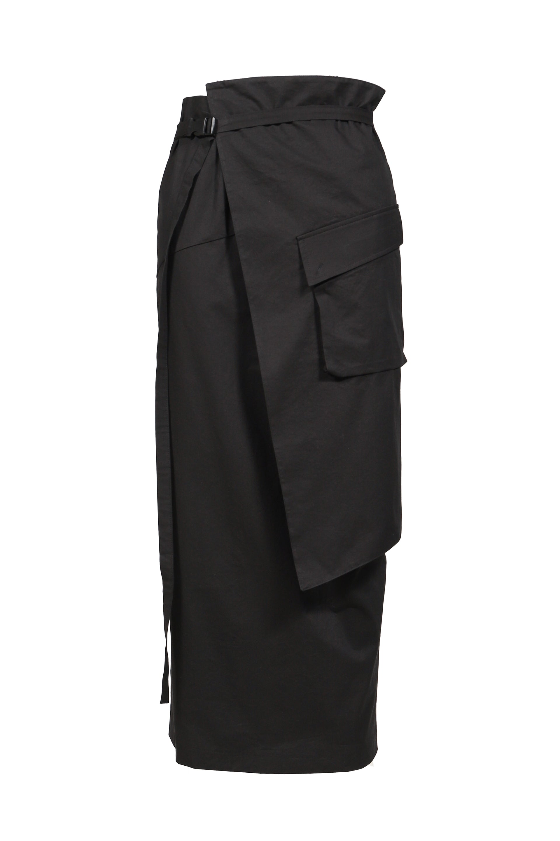 LAP OUT POCKET SKIRT / BLK