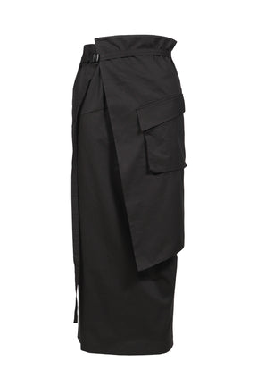 LAP OUT POCKET SKIRT / BLK