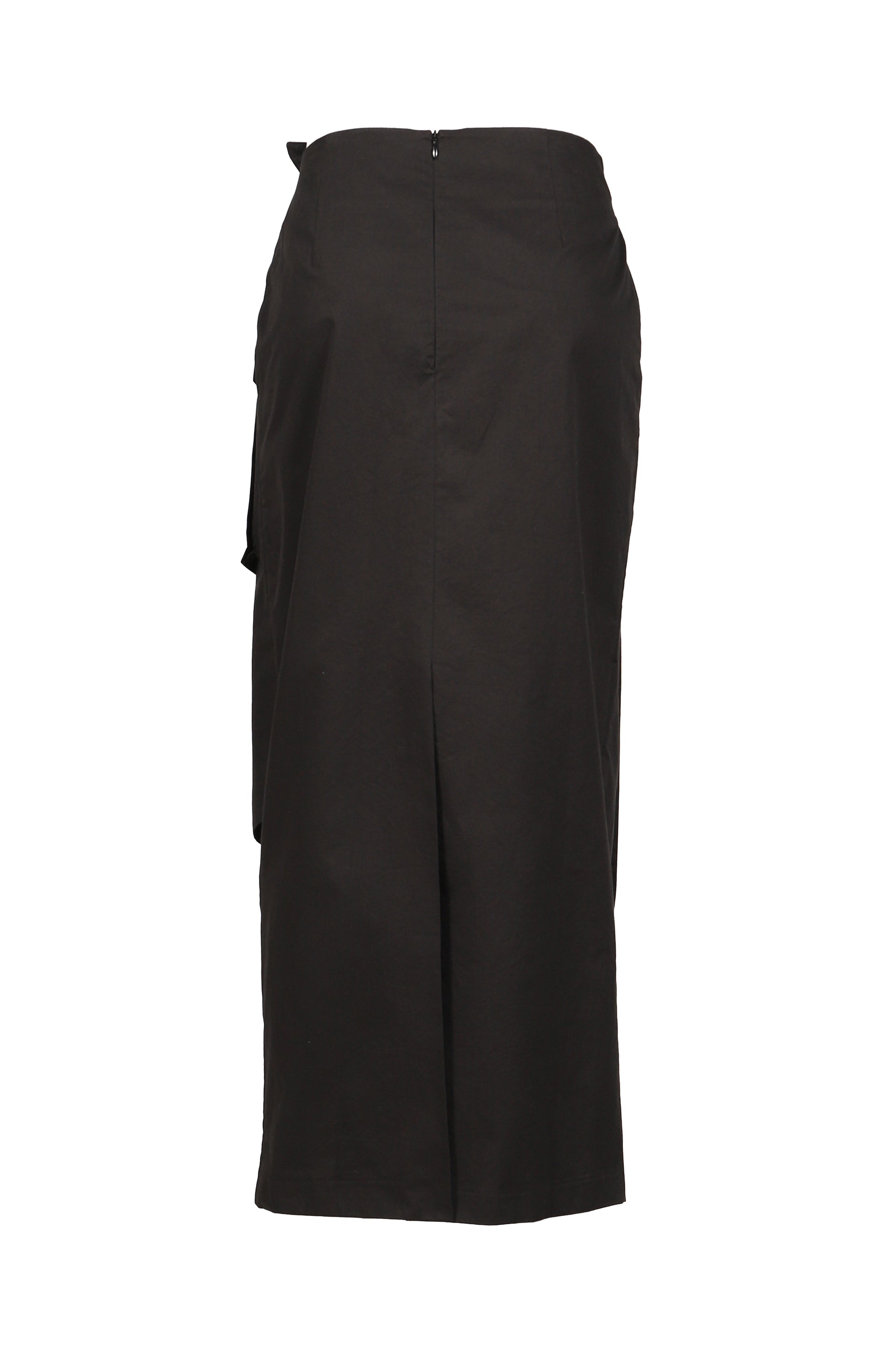 LAP OUT POCKET SKIRT / BLK