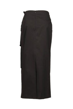 LAP OUT POCKET SKIRT / BLK