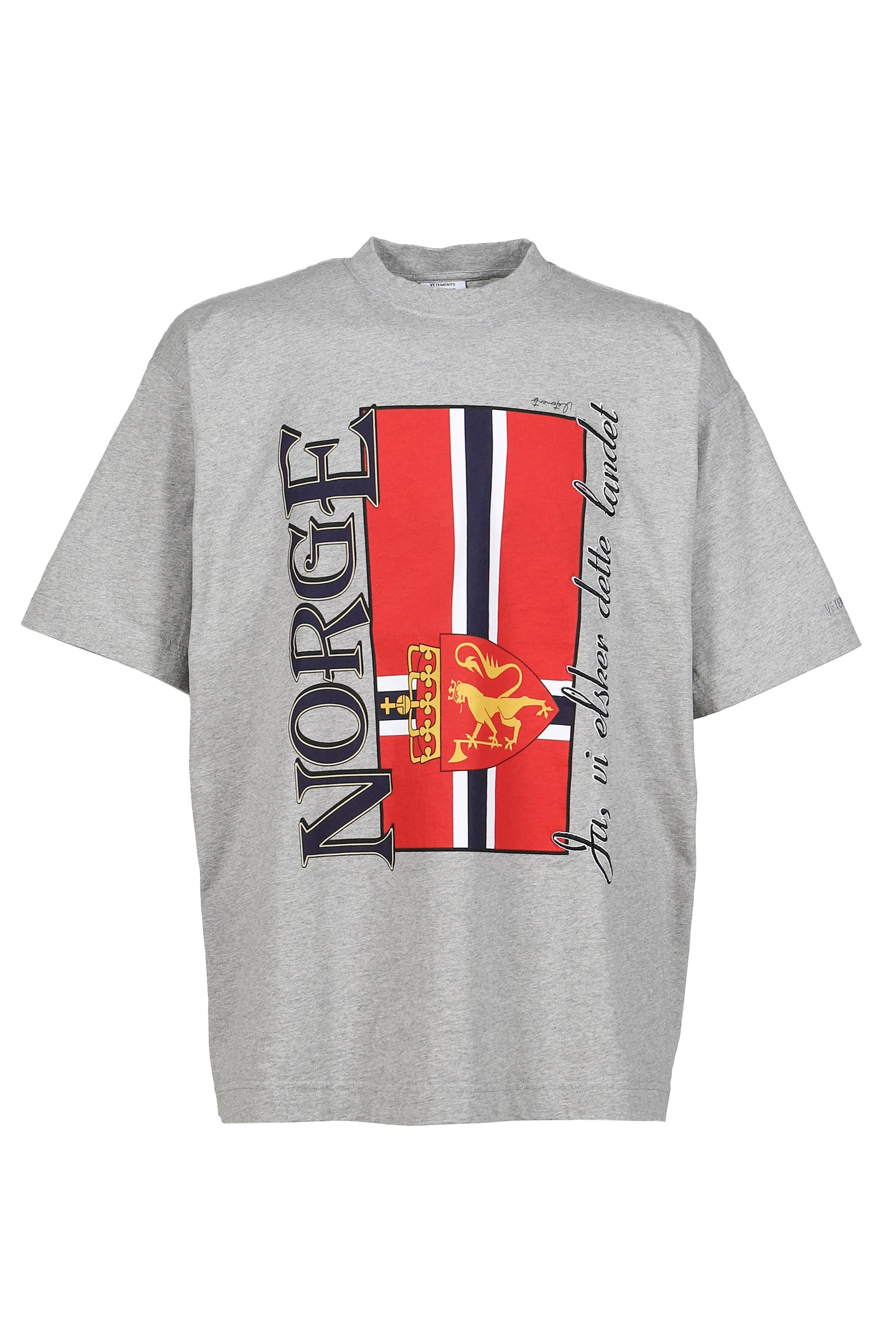 NORWAY TOURIST T-SHRIT / GRY MELANGE