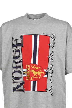 NORWAY TOURIST T-SHRIT / GRY MELANGE