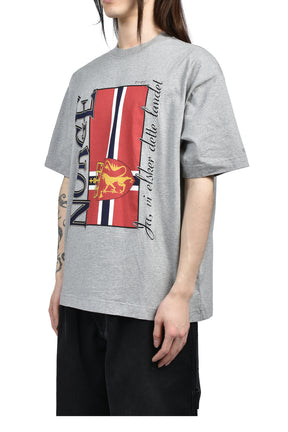 VETEMENTS NORWAY TOURIST T-SHRIT / GRY MELANGE