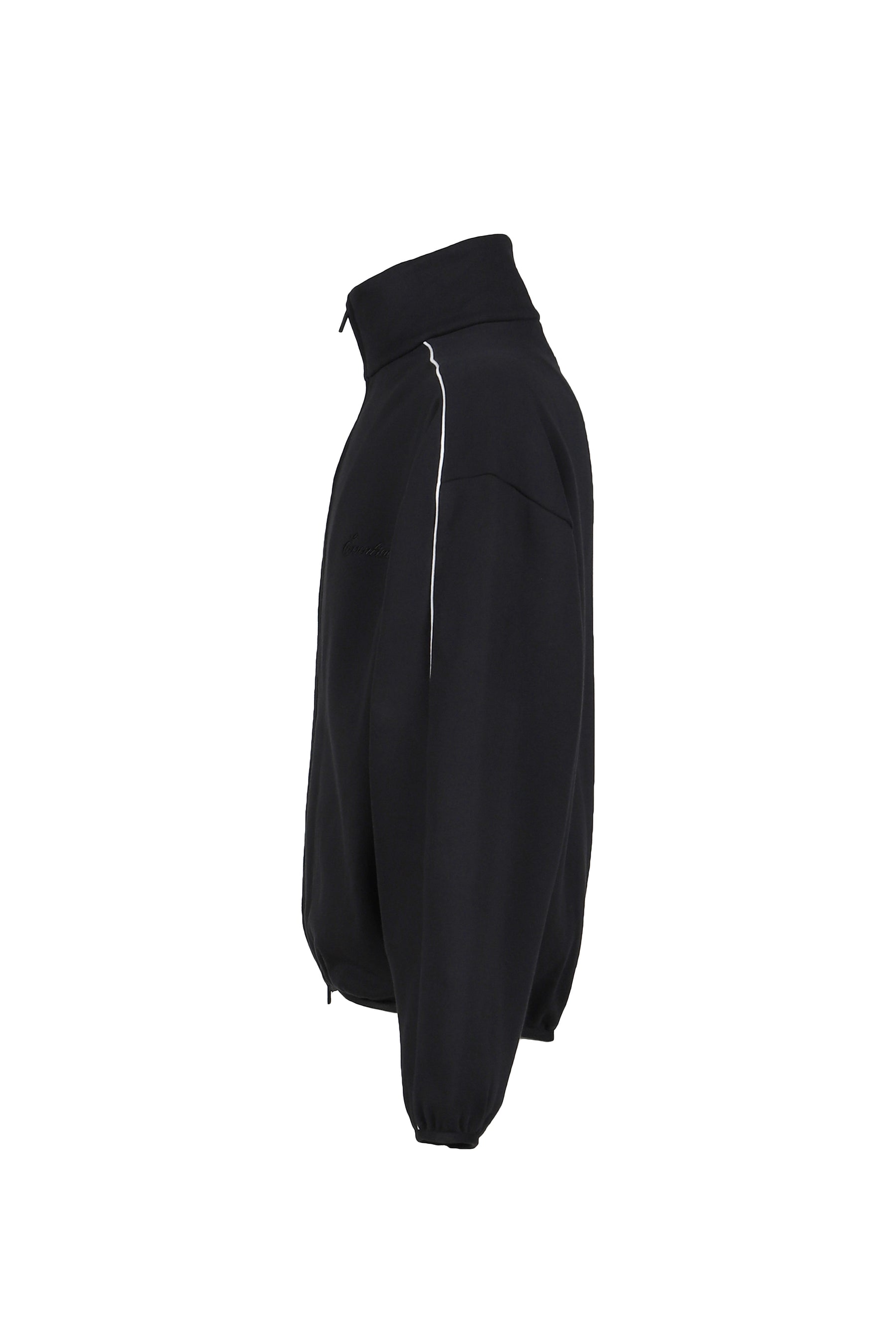 ESSENTIALS FW25 MODERN FIT FLEECE TRACK JACKET / JET BLK