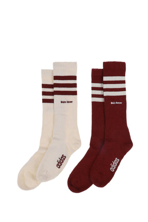 WB 3S SOCK / WONDER WHT/COLLEGIATE BRG