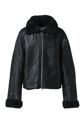 01 SHEARLING JACKET / BLK