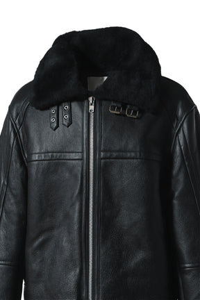 01 SHEARLING JACKET / BLK