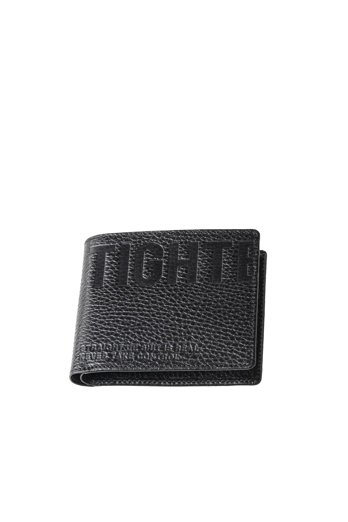 LEATHER BIFOLD WALLET / BLK