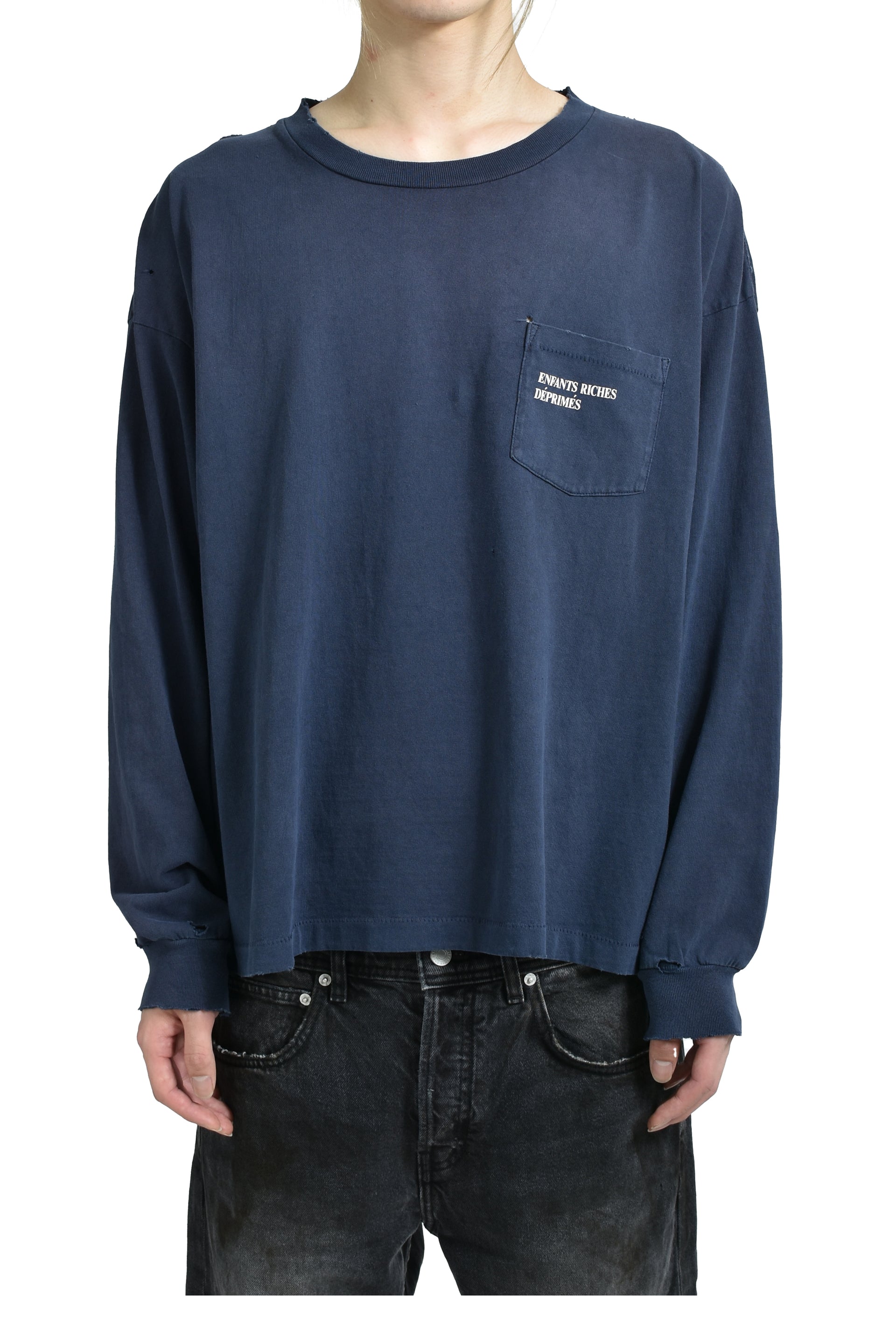 CLASSIC LOGO LS T-SHIRT / FADED MIDNIGHT